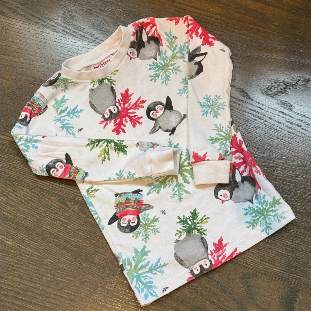 Burt's Bees Baby Cozy Penguin PJ Set | 3T
